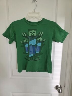 MINECRAFT Kids Green Graphic Tee